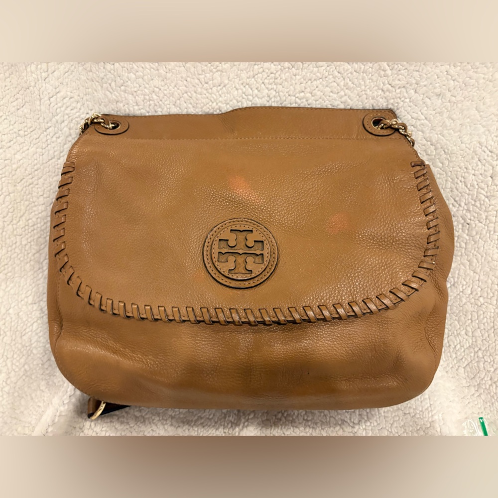 Tam Tory Burch Marion Leather Saddle Bag